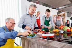 seniors in a nutrition counseling class