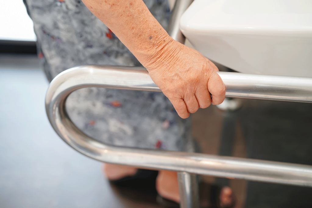 a guardrail for preventing falls for seniors
