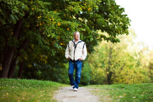 Man taking part in physical therapy for senior health